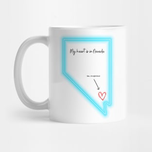 My heart is in Las Vegas Nevada Mug